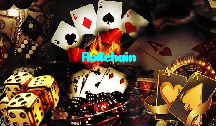 Rollchain casino presented on mobile device in Pakistan with slots and live games